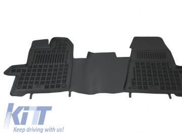 Floor mat black fits to suitable for FORD TOURNEO CUSTOM (2013-2018) TRANSIT CUSTOM (2012-) TRANSIT VIII (2013-)