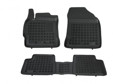 Floor mat black suitable for TOYOTA Auris II, Auris Hybrid 2012- .