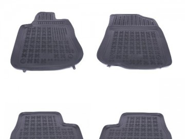 Floor mat rubber suitable for PEUGEOT 208 2012+, 208 GTI 2013+, 208 2013+ Black