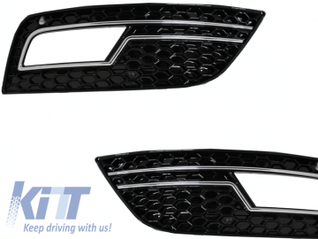 Fog Lamp Covers suitable for AUDI A4 B8 facelift (2012-up) RS4 Design