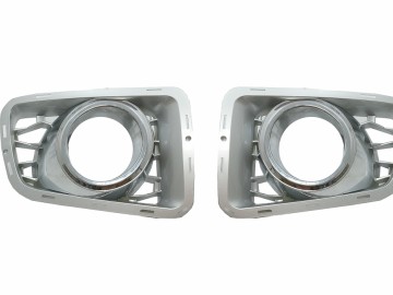 Fog Lamp Covers suitable for Land Rover Range Rover Vogue III L322 (2010-2012) Autobiography Design Silver Edition