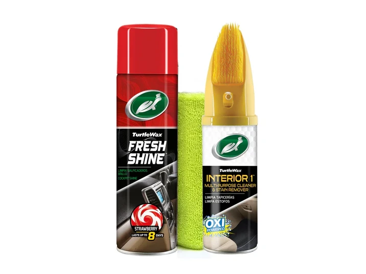 Fresh Shine Morango, Limpa Tecidos e Pano Microfibra