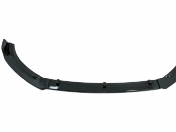 Front Bumper Add-On Lip Extension Spoiler suitable for VW Polo AW MK6 (2018-up) Piano Black