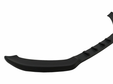 Front Bumper Add-On Spoiler Lip suitable for AUDI A5 8T (2007-2011) Piano Black