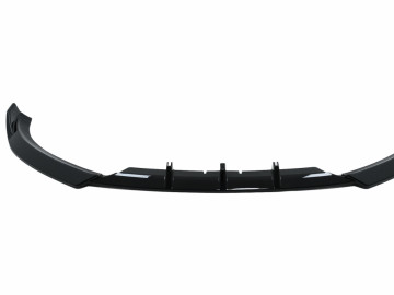 Front Bumper Add-On Spoiler Lip suitable for Audi A4 B8 (2007-2012) Sedan Avant Piano Black