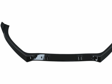 Front Bumper Add-On Spoiler Lip suitable for Audi A4 B8.5 Facelift (2012-2015) Sedan Avant Piano Black