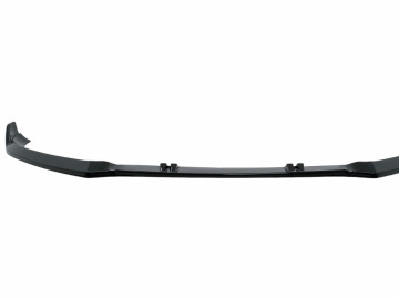 Front Bumper Add-On Spoiler Lip suitable for Audi A4 B8.5 Facelift (2012-2015) Sedan Avant Piano Black