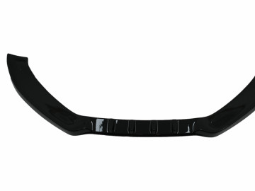 Front Bumper Add-On Spoiler Lip suitable for Audi A5 8T (2007-2011) Piano Black