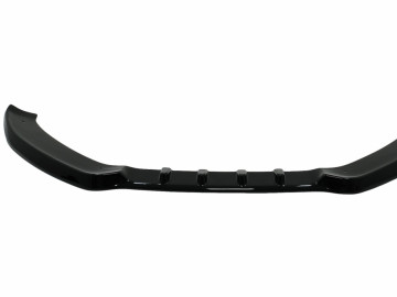 Front Bumper Add-On Spoiler Lip suitable for Audi A5 8T (2007-2011) Piano Black