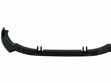 Front Bumper Add-On Spoiler Lip suitable for Audi A5 F5 Facelift S-Line (2020-up) Piano Black