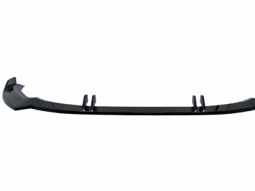 Front Bumper Add-On Spoiler Lip suitable for Audi A5 F5 Facelift S-Line (2020-up) Piano Black