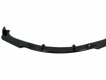 Front Bumper Add-On Spoiler Lip suitable for BMW 3 Series E90 E91 LCI (2008-2011) Limo Touring Piano Black