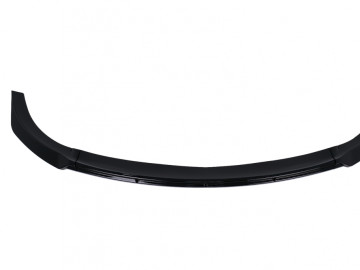 Front Bumper Add-On Spoiler Lip suitable for Tesla Model Y (2020-Up) Piano Black