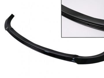 Front Bumper Add-On Spoiler Lip suitable for Tesla Model Y (2020-Up) Piano Black