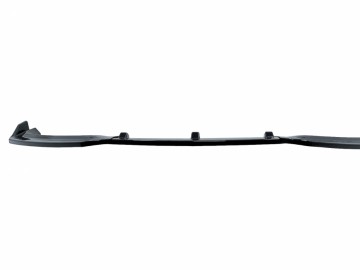 Front Bumper Add-On Spoiler Lip suitable for AUDI A4 B9 8W Sedan Avant (2016-2018) Piano Black