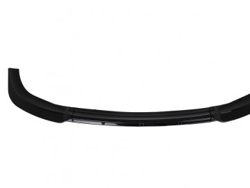 Front Bumper Add-on Spoiler suitable for VW ID3 (2019-2022) Piano Black