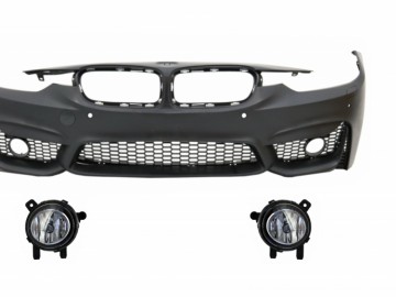 Front Bumper BMW 3 Series F30 F31 Non LCI & LCI (2011-2018) with Fog Light Projectors M3 Sport EVO Design