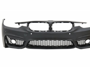 Front Bumper BMW 3 Series F30 F31 Non LCI & LCI (2011-2018) with Fog Light Projectors M3 Sport EVO Design