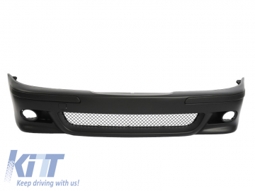 Front Bumper Central Grilles Double Stripe Piano Black suitable for BMW E39 5 Series 95-03 M5 Look