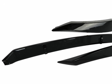 Front Bumper Lip Extension Spoiler suitable for VW Passat B8 3G Limousine & Variant (2015-2018) ABT Design Piano Black