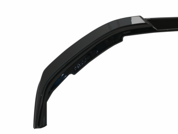 Front Bumper Lip Extension Spoiler suitable for Peugeot 208 Mk2 (2020-Up) Piano Black