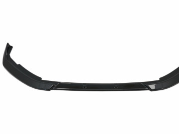 Front Bumper Lip Extension Spoiler suitable for Peugeot 208 Mk2 (2020-Up) Piano Black