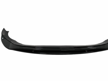 Front Bumper Lip Extension Spoiler suitable for VW Golf 8 R (2020-) Piano Black