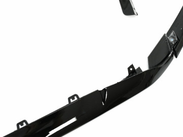 Front Bumper Lip Extension suitable for Mercedes A-Class A45 W177 V177 (2018-up) A45S Design Piano Black