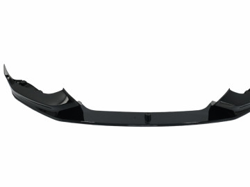 Front Bumper Lip Spoiler suitable for BMW 1 Series F20 F21 LCI (2015-2019) Hatchback M Sport Piano Black