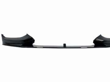 Front Bumper Lip Spoiler suitable for BMW 1 Series F20 F21 LCI (2015-2019) Hatchback M Sport Piano Black