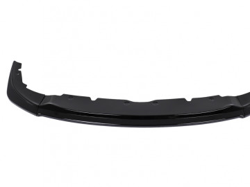 Front Bumper Lip Spoiler suitable for BMW 1 Series F40 M Sport (2019-Up) Piano Black