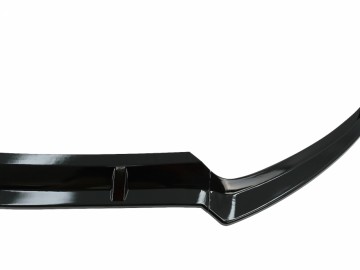 Front Bumper Lip suitable for Mercedes C-Class W205 Sedan S205 T-Modell A205 Cabriolet C205 Coupe (2014-2019) Sport Line Piano Black