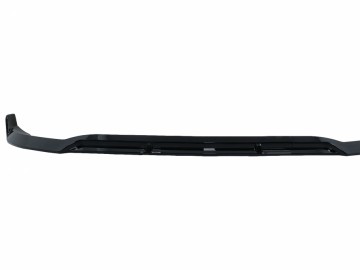 Front Bumper Lip suitable for Mercedes C-Class W205 Sedan S205 T-Modell A205 Cabriolet C205 Coupe (2014-2019) Sport Line Piano Black