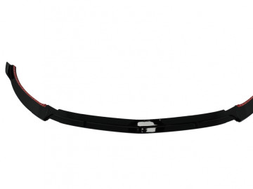 Front Bumper Lip suitable for Mercedes E-Class W213 S213 C238 A238 Facelift (2020-Up) Piano Black