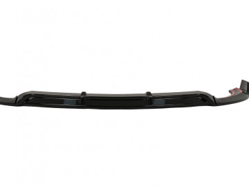 Front Bumper Lip suitable for Mercedes E-Class W213 S213 C238 A238 Facelift (2020-Up) Sport Look Piano Black