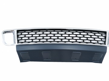 Front Bumper Lower Grille with Fog Lamp Covers suitable for Land Range Rover Vogue III L322 (2010-2012) Autobiography Design Chrome