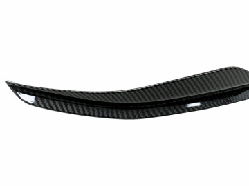 Front Bumper Side Fins Flaps suitable for VW Golf 8 Mk8 MQB GTI / R-Line (2020-Up) Carbon Look