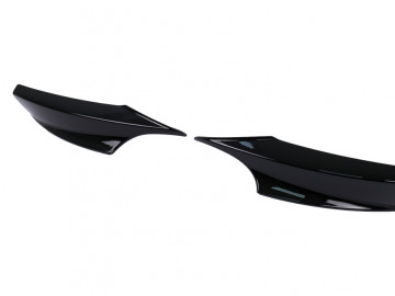 Front Bumper Side Splitters suitable for BMW 3 Series F34 GT (2013-2020) Piano Black