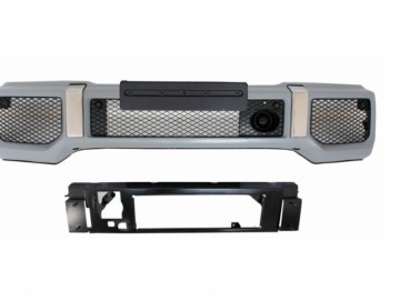 Front Bumper Skid Plate Off Road Matte Black suitable for MERCEDES Benz W463 G-Class 1989-2017 A-Design