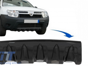 Front Bumper Skid Plate Protection suitable for DACIA Duster 4x4 / 4x2 (2010-2017) Piano Black