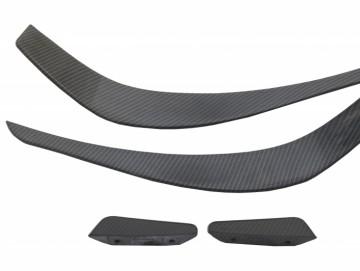 Front Bumper Splitters Fins Aero suitable for MERCEDES Benz CLA W117 C117 X117 (2013-2016) CLA45 A-Design Carbon Film Coating