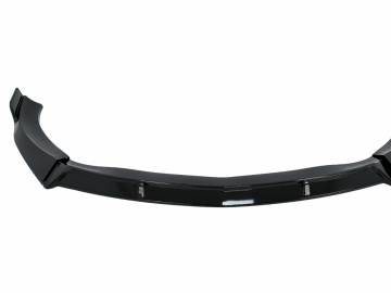 Front Bumper Splitters Fins Aero suitable for Mercedes C117 (2016-2018) Piano Black