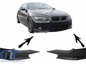 Front Bumper Splitters Spoiler suitable for BMW 3 Series E92 (2006-2010) M-Tech Design