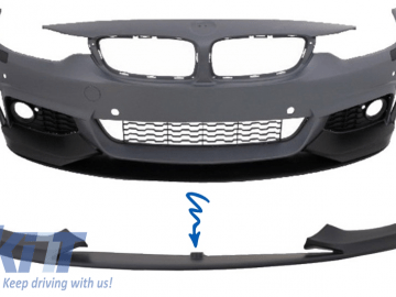 Front Bumper Spoiler Lip suitable for BMW 4 Series F32 F33 F36 Coupe Cabrio Grand Coupe M-Performance