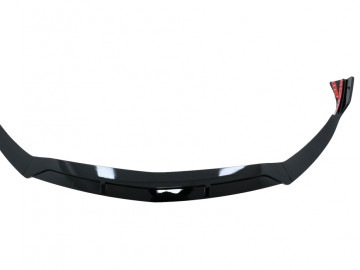 Front Bumper Spoiler Lip suitable for Mercedes A-Class W177 V177 (2018-Up) Piano Black