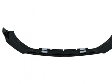 Front Bumper Spoiler Lip suitable for Mercedes C-Class W206 Sport Line (2021-Up) Piano Black