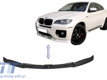 Front Bumper Spoiler Spliter Extension Lip suitable for BMW X6 E71 (2008-2010) Black