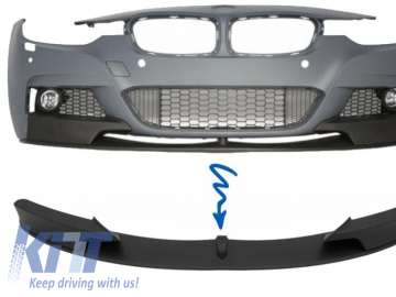 Front Bumper Spoiler suitable for BMW 3 Series F30/F31 (2011-) Sedan/Touring M-Performance Design