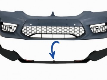 Front Bumper Spoiler suitable for BMW 5 Series G30/G31 Limousine/Touring (2017-up) M5 Design Black