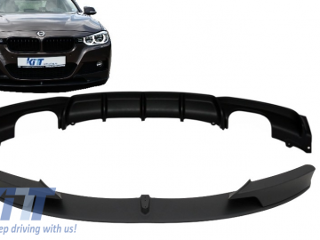 Front Bumper Spoiler with Rear Diffuser suitable for BMW 3 Series F30 F31 (2011-up) Limo Touring M Performance Package